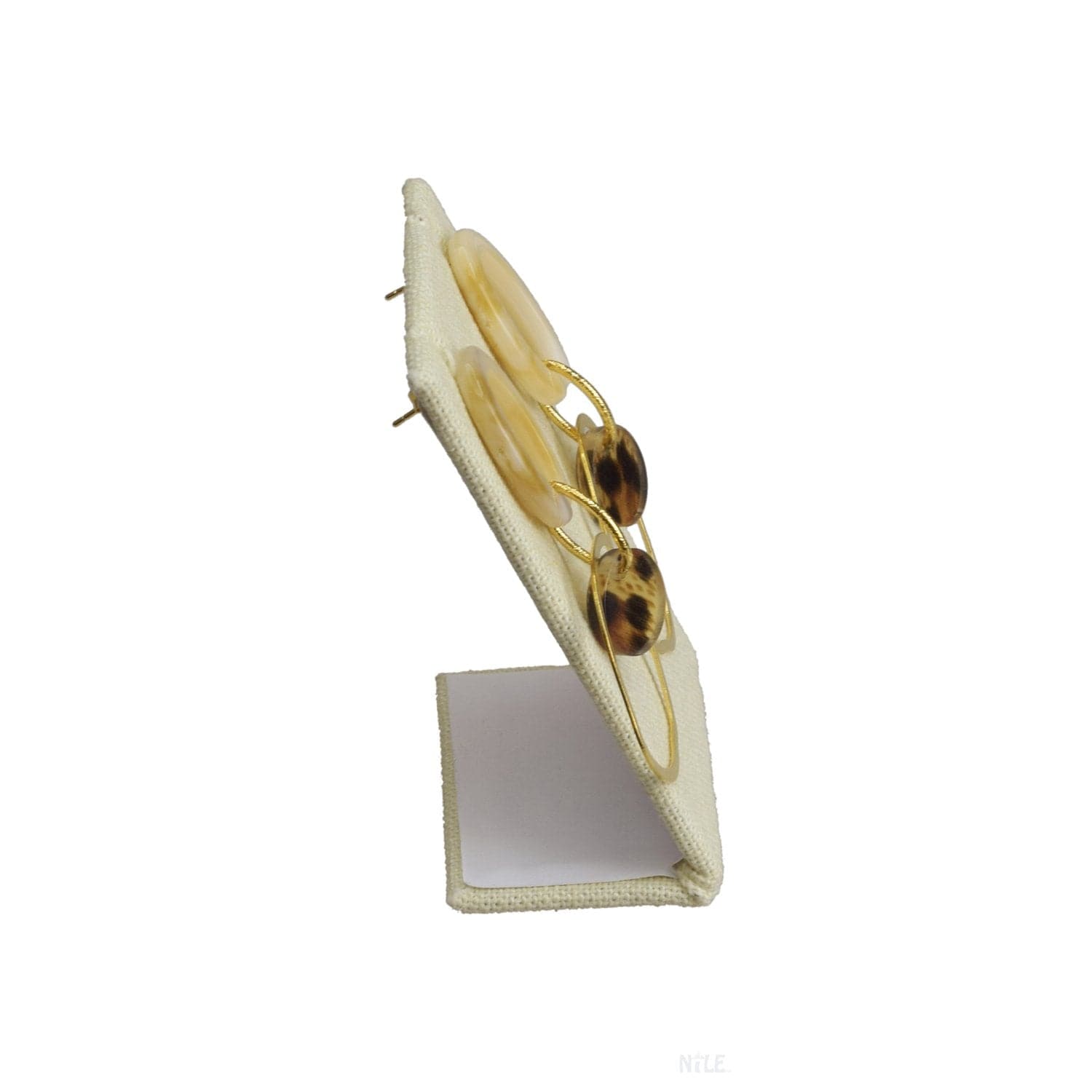 #ED-2140N-LE Burlap Linen Earring Display Stand