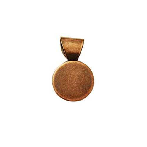 #FM-C6213C Copper Pendant Plate, 13mm
