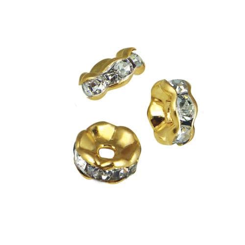 #FM-R005G-CRYS Crystal Rhinestone Rondelle, 5mm