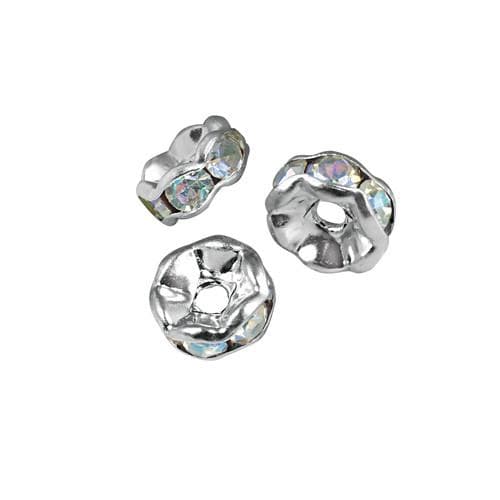 #FM-R005S-CRYSAB Crystal AB Rhinestone Rondelle, 5mm