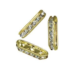 #FM-T0165G-CRYS Crystal Trapezium Rhinestone Rondelle, 16mm x 5mm