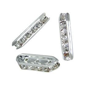 #FM-T0165S-CRYS Crystal Trapezium Rhinestone Rondelle, 16mm x 5mm