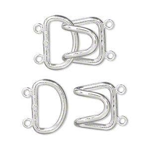 #FMB-H806 Brass Hook Clasp, 23mm x 15mm