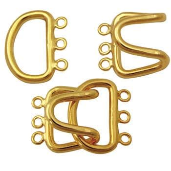 #FMB-H807 Brass Hook Clasp, 23mm x 15mm