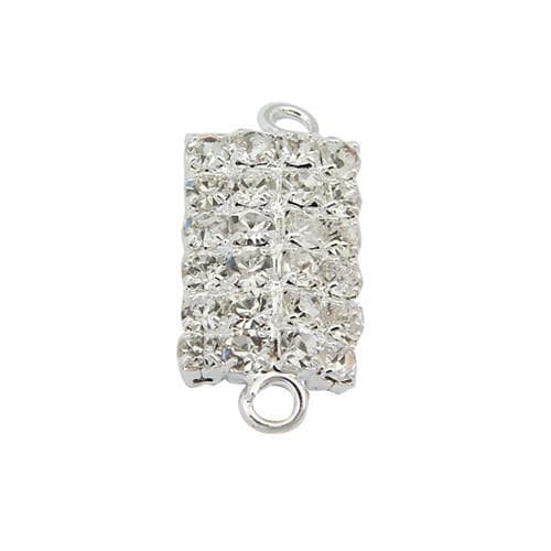 #FMC-81510C Silver Plated Brass Connector, 15mm x 10mm