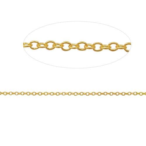 #FMC-9026 Brass Cable Link Chain, 2mm x 1.5mm