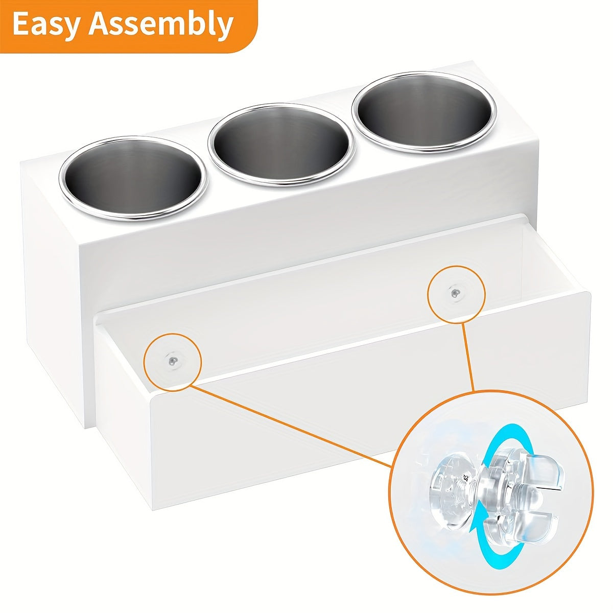 Acrylic Hair Tool Organizer Organizer - Heat-Resistant Adjustable Storage For Hair Dryers, Straighteners & Curling Irons | Makeup Brush Holder | Space-Saving For Bathroom, Vanity, Travel & Salon Stations | Perfect For Stylists, Brides & Home Users
