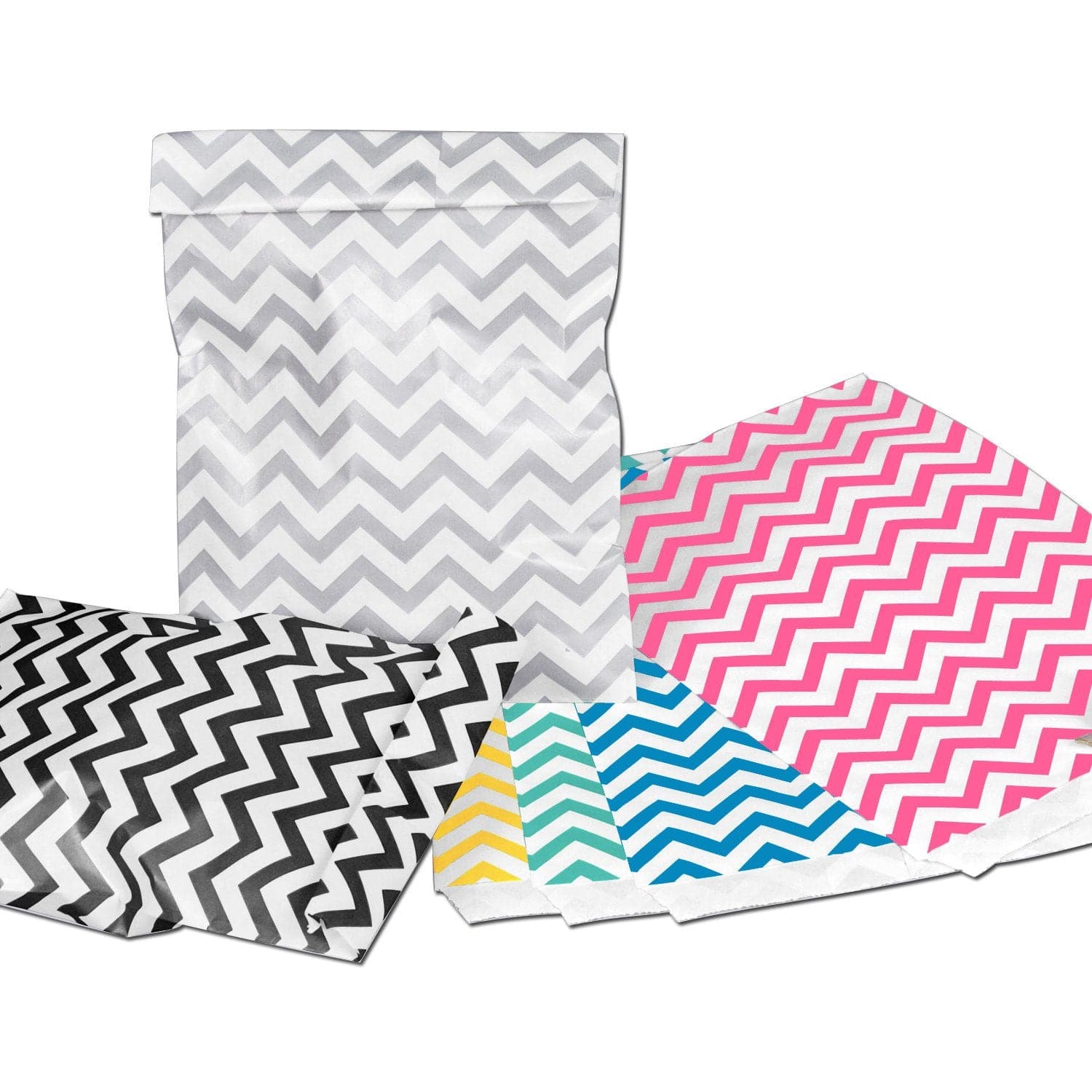 #EN016 Chevron Printed Paper Gift Bags