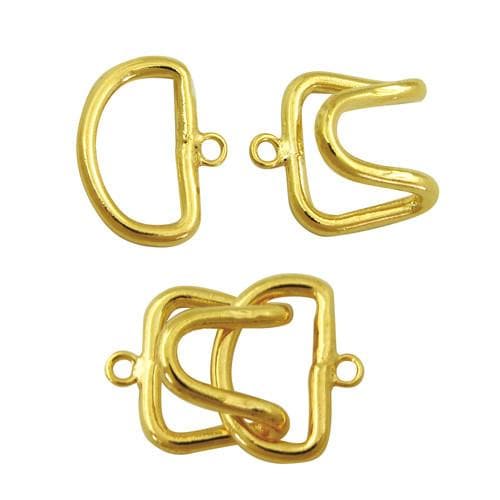 #FMB-H803 Brass Hook Clasp, 23mm x 15mm