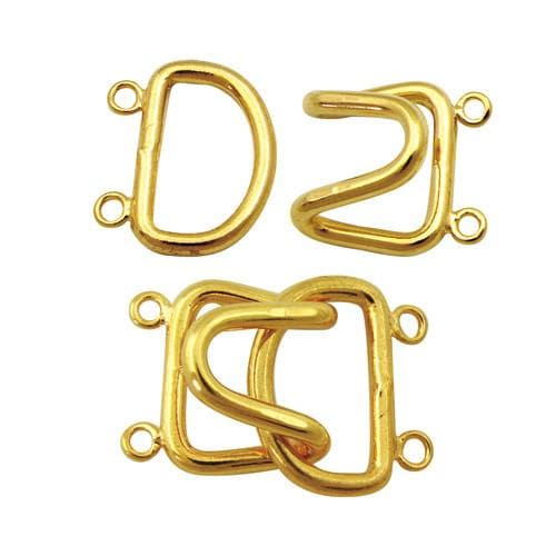#FMB-H806 Brass Hook Clasp, 23mm x 15mm